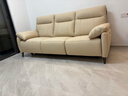左右零靠墙电动功能头层牛皮沙发6013象牙白 2.24m小三双 实拍图