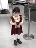 班喜迪女童连衣裙秋装2026新款洋气宝宝周岁礼服儿童毛衣公主裙春秋裙子 红色 100 cm 实拍图