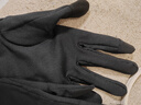 迪卡侬户外运动男女跑步健身骑行轻薄舒适保暖触屏手套纯黑色M-4564125 实拍图