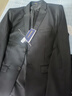 罗蒙西服套装男士商务修身西装男职业正装小西服新郎伴郎结婚礼服外套 黑色双扣【西服+西裤+衬衫】 3XL /185【145-160斤】+7件礼品 实拍图