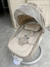 Trimigo（泰美高）电动婴儿摇椅哄娃神器摇摇椅新生儿见面礼婴儿礼物用品婴儿摇篮 【卡其】 婴儿摇摇椅宝宝满月礼见面礼 【蚊帐+餐盘+玩偶+头枕+蓝牙音乐】 实拍图