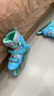 米高轮滑鞋儿童溜冰鞋男童初学中小学滑轮滑冰旱冰鞋直排轮S3套装蓝M 实拍图