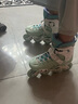 乐秀（ROADSHOW）轮滑鞋儿童溜冰滑冰鞋可调男女童专业轮滑鞋6-12岁初学RX1S滑轮鞋 【锁轮款】绿色单鞋送礼包 L 大码(36-39适合8岁+) 实拍图