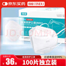 劲度（JINDU）N95型口罩医用一次性防护口罩双层熔喷布防细菌飞沫雾霾成人100只 实拍图