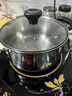 爱仕达（ASD）汤锅 304不锈钢小汤锅 蒸锅复底炖煮锅 20CM燃气电磁炉通用奶锅B1 实拍图