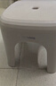 禧天龙（Citylong）家用塑料凳板凳 简约耐磨加厚儿童凳 浴室凳子 节节方凳 灰 实拍图