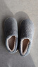 京东京造【温暖御寒】家居拖鞋包跟防滑室内包脚保暖棉拖鞋男深灰色44-45 实拍图
