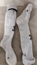 卡尔美（KELME）儿童长筒足球袜防滑毛巾底专业比赛训练运动高筒袜子 白色  实拍图
