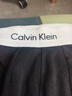 Calvin Klein内衣女士三条装经典提花腰边ck舒适棉质微弹性感比基尼三角内裤女 MP1-太空黑/椰青灰/月光白 3条 M 尺码偏大，建议拍小一码 实拍图