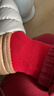 西卷（XIJUAN）本命年红袜子老人大红色松口袜女士宽松纯棉中年宽口常规新年喜庆 实拍图