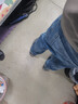 真维斯（Jeanswest）王一博代言牛仔裤男秋冬新款天丝舒适修身直筒高端潮牌休闲裤子男 蓝灰【加绒保暖】 33 码(2尺6) 【建议140-150斤】 实拍图