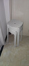 树浩家用塑料加厚凳子可叠放餐椅网红风车餐桌椅子现代简约餐厅书桌用 L.HF升级加强PP材料30cm面-白色 实拍图