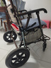 立道老人老年人推车可推可坐助力行走器可座手推车轻便可折叠老年代步 【免安装-加大加宽】双手刹带脚踏-折叠助行推车K6 实拍图