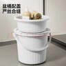 五月花脸盆水桶30cm3件套带盖加厚耐用宿舍泡脚家用储水桶洗衣洗车桶 实拍图