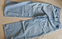 优衣库女装男装宽松廓形牛仔裤/弯刀镰刀裤子25秋冬新款479000 62 粉蓝色 22 /150/56A 实拍图