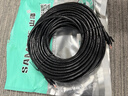 山泽  六类网线 30米千兆高速网络宽带线6类工程家用电脑路由器监控线CAT6八芯双绞成品跳线黑色WD6300 实拍图
