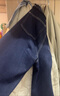 UR2025秋季新款女装休闲复古木耳边阔腿牛仔长裤UYY850246 靛蓝 30 实拍图