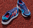 adidas adizero RC 4超轻缓震训练备赛体测薄底竞训跑鞋阿迪达斯   深蓝/浅蓝/粉   46 实拍图
