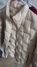 波司登（BOSIDENG）25年新款短款轻薄羽绒服女90鹅绒立领无缝胶囊保暖羽绒内胆 【700+蓬鹅绒】奶油米-奶油欧包【卡码拍大】 S 160/84A 体重约95-105斤 实拍图