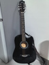 相思鸟 民谣吉他38寸初学者入门男女吉他乐器 亮光黑色 实拍图
