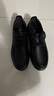 骆驼皮鞋男士牛皮商务休闲鞋软底舒适德比鞋男 W932211710 黑色 39 实拍图