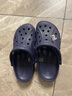 CROCS卡骆驰洞洞鞋贝雅男鞋女鞋轻便耐磨一脚蹬拖鞋休闲鞋|10126 深蓝-410 39 (240mm) 实拍图