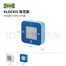 宜家（IKEA）KLOCKIS库克斯钟温度计闹铃计时器白色现代简约北欧风 蓝色7x7cm 实拍图