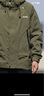 JEEP吉普夹克男秋冬季冲锋外套男士休闲宽松工装衣服男装 军绿 3XL 实拍图