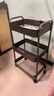 甄严选推车置物架落地多层收纳架宿舍移动零食架厨房架子铁艺带轮储物架 【加厚碳钢】三层枪灰色送滑轮 实拍图