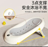 iuu婴儿洗澡神器躺托 宝宝折叠感温浴床新生儿防滑沐浴架 【三档高度 】北欧灰感温+大礼包 材质：食品级PP材质，亲肤无异味 实拍图