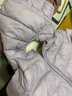 笛莎（DEESHA）童装女童轻薄羽绒服2025秋冬新款女宝宝短款三防轻盈保暖外套 雾紫 150 【充绒量：63.2g】 实拍图