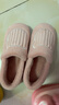 京东京造家居包脚棉拖鞋轻简毛绒保暖包跟棉拖鞋女款 花簇粉40-41 JZ-3222 实拍图