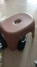 椅子奶油风家用小凳子加厚塑料凳可叠放耐用儿童凳学生寝室矮凳 樱花粉1个 实拍图