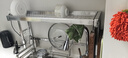 帅仕（shuaishi）厨房水槽置物架304不锈钢沥水碗碟架篮水池碗盘收纳架用具大全 【304不锈钢】全套86长单层 实拍图