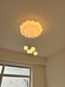 梵季（Fanji）泡泡云朵卧室灯奶油风现代简约温馨浪漫儿童房间主卧中山灯具灯饰 圆球款50CM智能语音+APP+遥控 无规格 实拍图