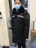 双面刃防风防雨多功能防寒棉服物业保安工作服装反光条棉衣冷库加厚棉袄 升级款121多功能棉服-中长款 XL (175) 晒单实拍图