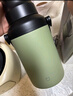 小米大肚保温杯 户外保温水壶 双饮保冷杯  316L便携水杯 橄榄绿 1L 实拍图