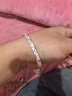 唯一（Winy）银手镯足银9999满天星实心镯子妈妈生日礼物送女友老婆款纯银饰品 实拍图