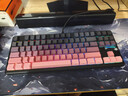 狼蛛（AULA）F87ProV2客制化无线机械键盘电竞游戏专用  蓝牙/2.4G/有线三模连接全键热插拔gasket结构办公键盘 F87ProV2超神版【流星轴】黑莓粉侧刻 实拍图