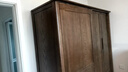沃木 实木衣柜 推拉门现代简约家用大衣柜衣橱 橡木卧室衣柜储物柜 衣柜（1.6米）【FS-306-01】 实拍图