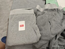 南极人男士秋裤纯棉抑菌线裤打底秋裤保暖裤单裤2条装深灰+浅灰XL 实拍图