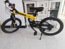 EROADE伊诺德儿童折叠自行车男女孩青少年初中小学生铝合金山地车中大童 全铝合金造-黄色 20寸6速【竞赛款】身高120-145cm 实拍图