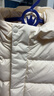 优衣库童装男童女童羽绒大衣/外套夹克保暖厚衣服473308 01 乳白色 120 实拍图