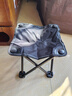小魔折叠凳 马扎折叠椅子便携式 户外钓鱼凳高铁旅行野营排队神器 黑 实拍图