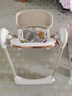婴之梦宝宝餐椅婴儿0-6岁多功能二合一摇椅可坐躺折叠儿童吃饭餐桌椅 珍白+餐椅摇椅+万向轮+涂鸦软垫 实拍图