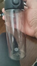京东京造 运动水杯Tritan大容量运动水壶夏季学生塑料杯【防漏水】黑600ml 实拍图