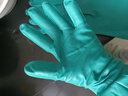 金钱花厨房洗碗家务洗衣服橡胶乳胶食品级胶皮防水刷碗丁晴手套加厚防滑 绿色丁晴家用防油耐酸碱一双 M码（均码） 实拍图