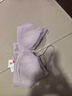 曼妮芬朱珠同款舒适无钢圈文胸女蕾丝内衣本命年红内衣 090 紫色（花月美人） 75C 实拍图