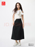 优衣库女装罗纹针织喇叭裙478325 09 黑色 S /155/64A 实拍图
