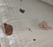 棉加加（Cotton++）2条婴儿包单春秋冬夏新生儿纯棉a类宝宝包巾抱被空调房待产包裹 夹棉平安熊+单层浣熊【1厚1薄】 85*85cm【产房必备】 实拍图